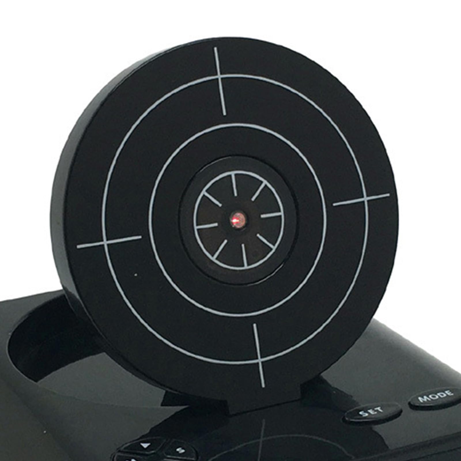 Reloj despertador con pistola y pantalla LED, reloj despertador personalizado, personalización de tonos de llamada, 2 modos de alarma para personas que duermen con mucha fuerza, novedad para niños y