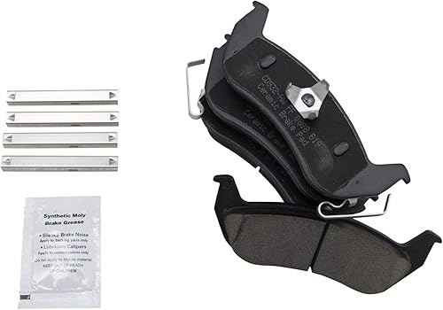 Miniatura 5 de TRQ Kit de pastillas de freno delanteras y traseras y rotores de cerámica perforada con revestimiento en G premium compatible con Ford Crown