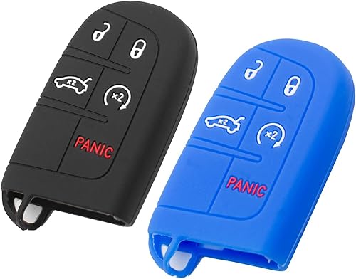 Miniatura 6 de Funda de silicona para llavero Jeep Grand Cherokee Renegade Compass Dodge Challenger Charger Dart Durango Journey Chrysler 200 300  Accesorios para