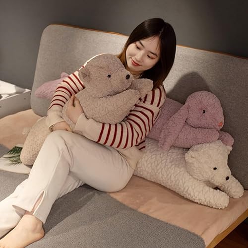 Miniatura 9 de FEEZUSH Almohada de felpa de oso largo, juguete de peluche de oso  Almohada de oso para dormir de 35 pulgadas  Lindo oso marrón, peluches