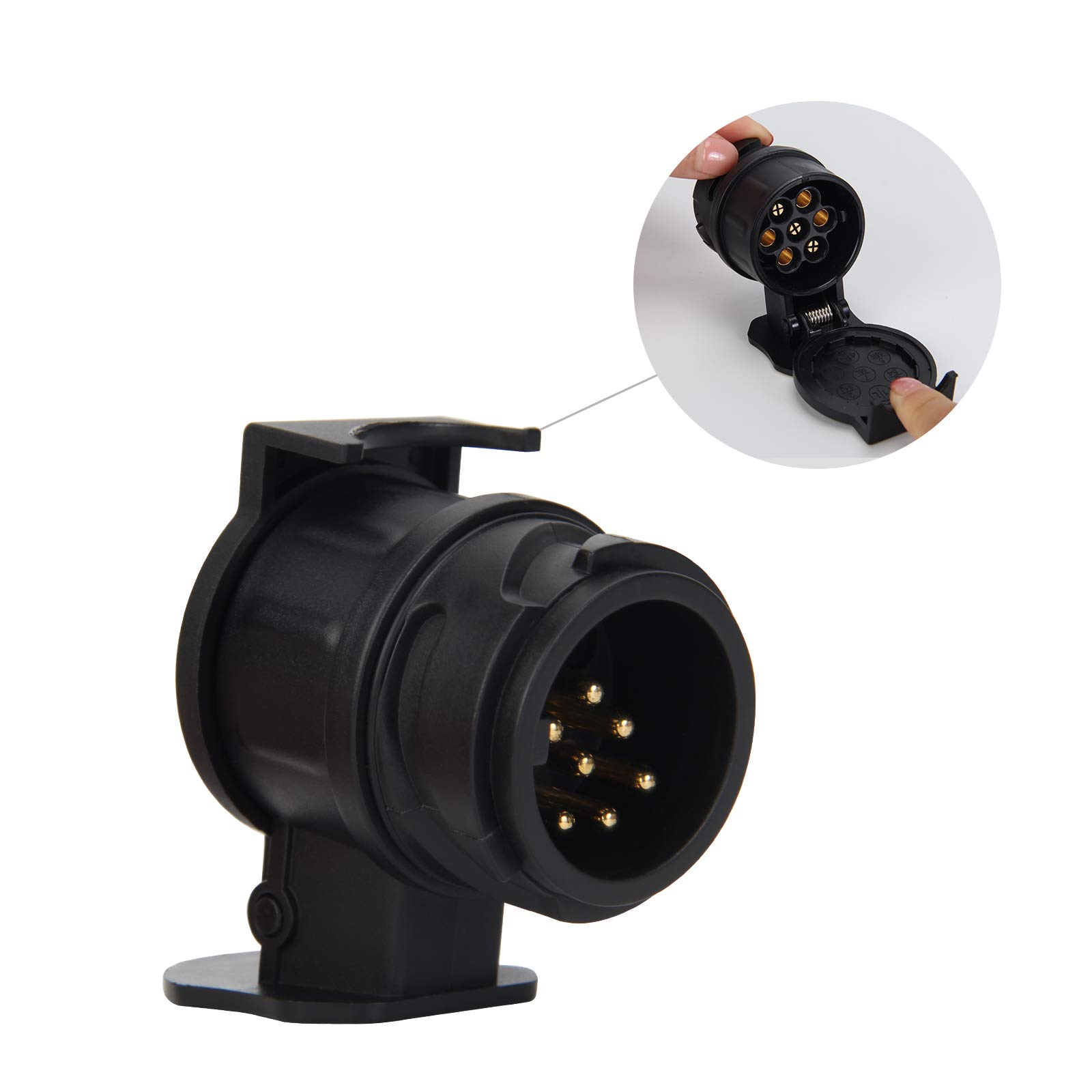 Buy OPP ULITE 13 Pin to 7 Pin Trailer Plug Adapter 12V Waterproof Truck