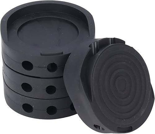 HURRISE Almohadillas antivibración para lavadora w/- Detiene lavadora secadora ruido movimiento sacudidas caminar deslizamiento - Electrodoméstico