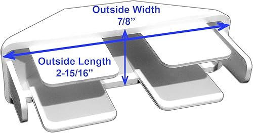 Miniatura 9 de Jake Sales Tapas de valla de vinilo para piquetes - 78" x 3" tapas de piquete de vinilo puntiagudas - tapas blancas para piquetes