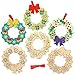 Produktbild Baker Ross AX506 Weihnachtskränze Aus Holz Deko Bastelset Für Kinder - 10 Stück, Festliche Kreativsets Und Bastelbedarf Zum Basteln Und Dekorieren Zur Weihnachtszeit