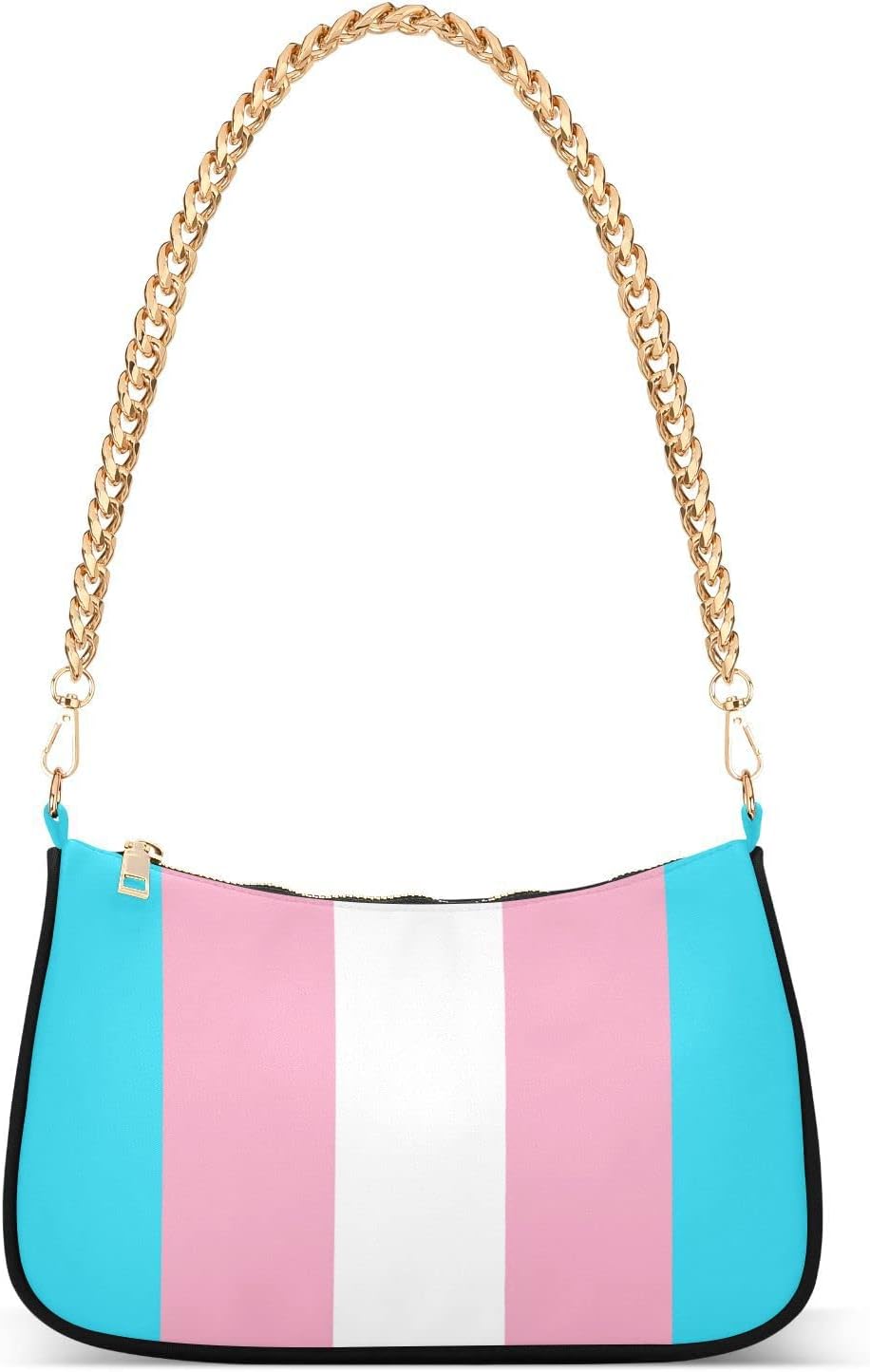 LeideawoCrossbody Bag For Woman With Zipper Lightweight Chain Shoulder Belt Handbag Shoulder Bag Purse Handbags