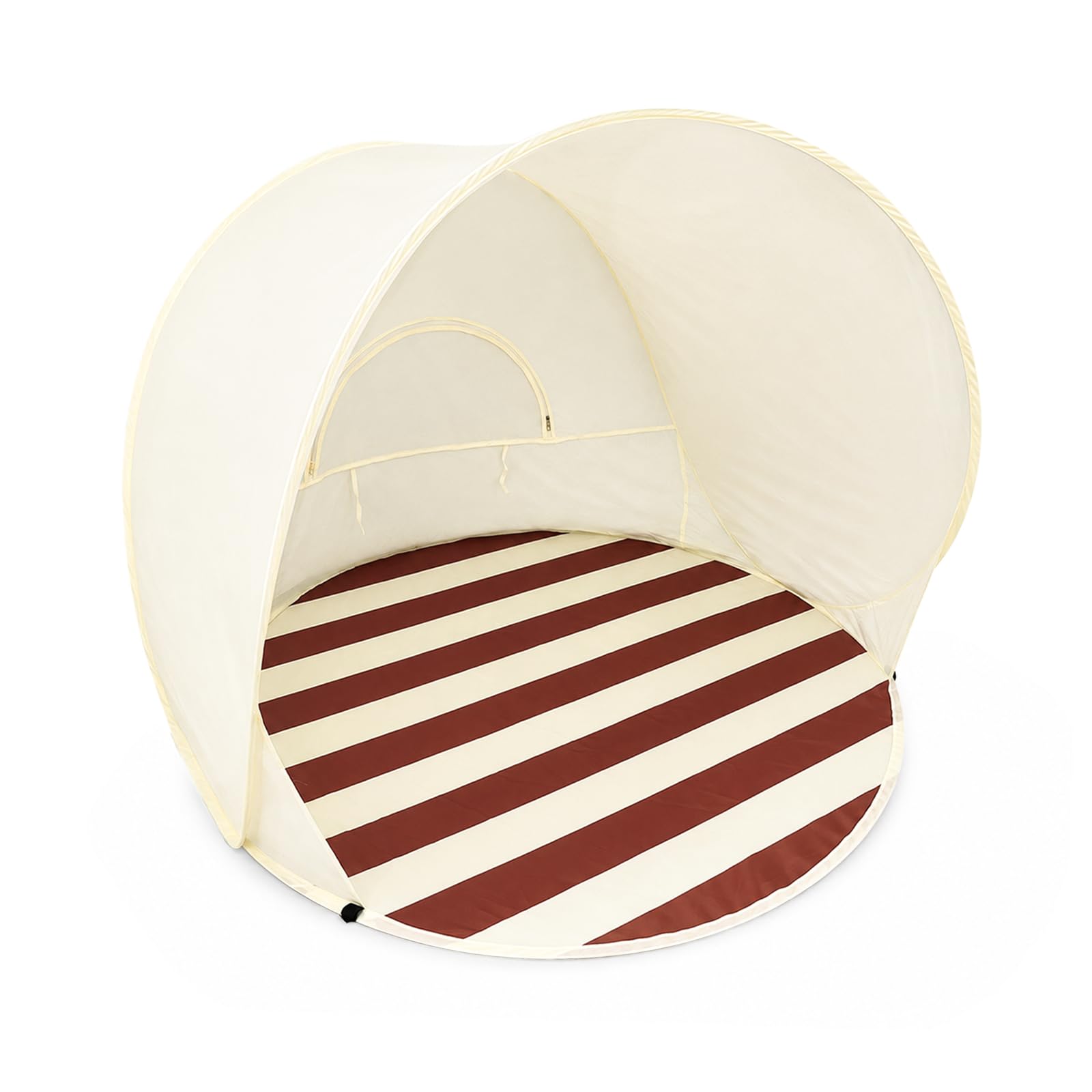Tente de Plage Pop-up – Grande et Portable pour 2-3 Personnes, Montage Auto, Protection Solaire & étanche, Respirante, INCL. Sac et piquets – Plage, Camping, randonnées