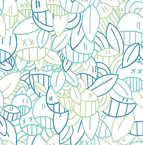 Brewster Home Fashions Wall Pops NuWallpaper x Arm of Casso Multi Cool Floral Sequence Peel & Stick Wallpaper