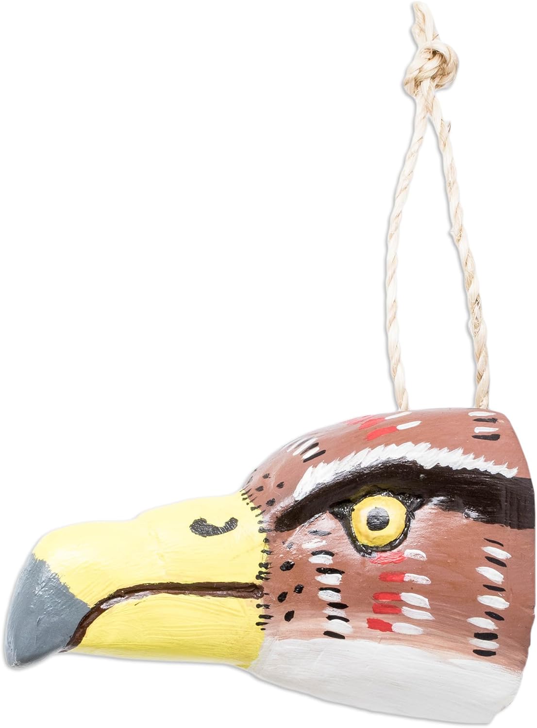 NOVICA Decorative Mask from Guatemala 'Brave Bald Eagle'