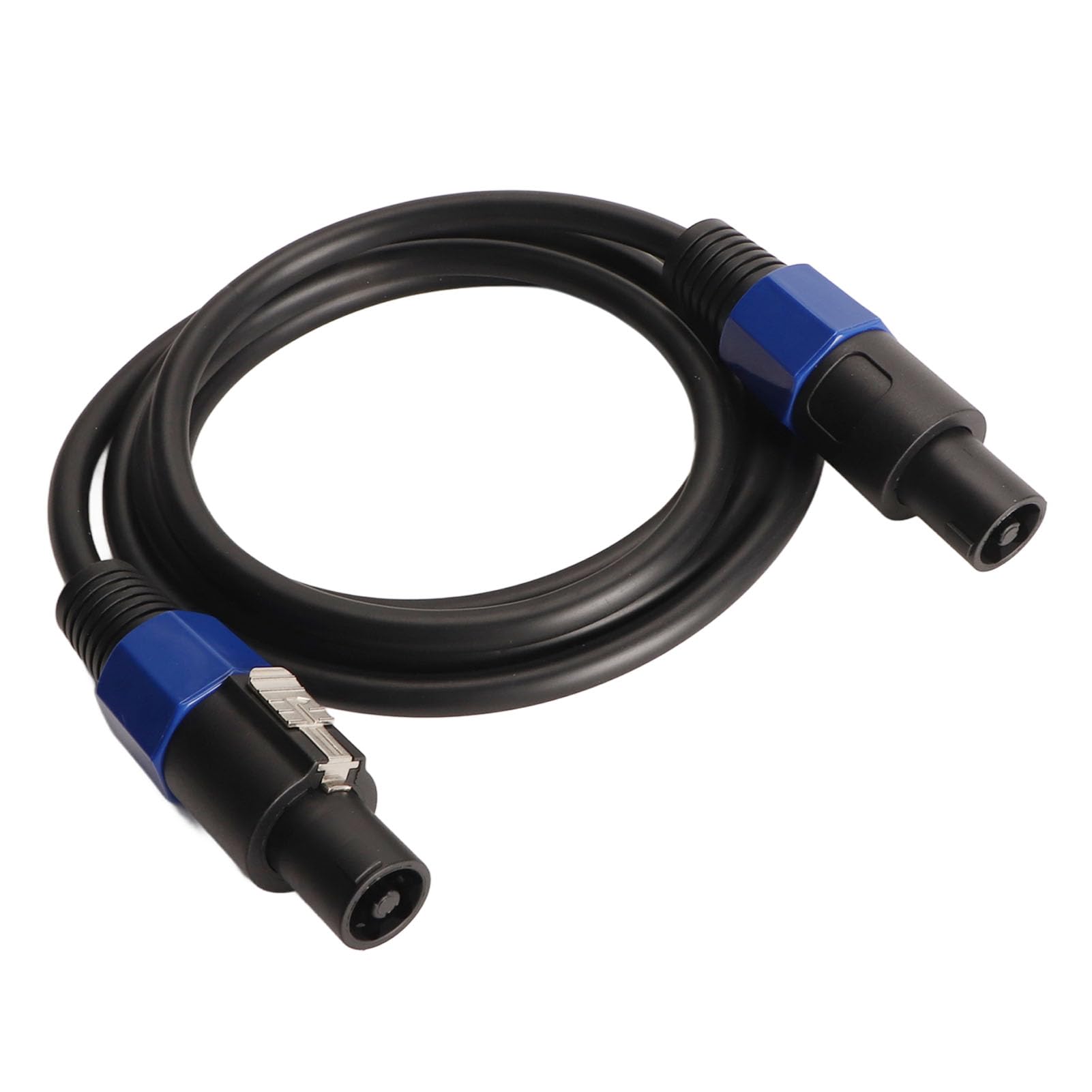 Cavo per Altoparlanti, Cavo di Collegamento per Altoparlanti con Chiusura Rapida in PVC da Maschio a Maschio con Chiusura a Torsione, per Altoparlante da Palco, Amplificatore di