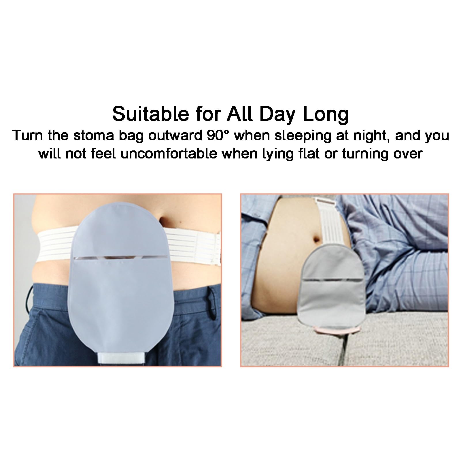 Fascia Addominale Post Operatoria, Fascia Addominale Contenitiva, con Finestra di Osservazione, Chiusura Pieghevole, per Sacca per Colostomia per Prevenire L'ernia Parastomale