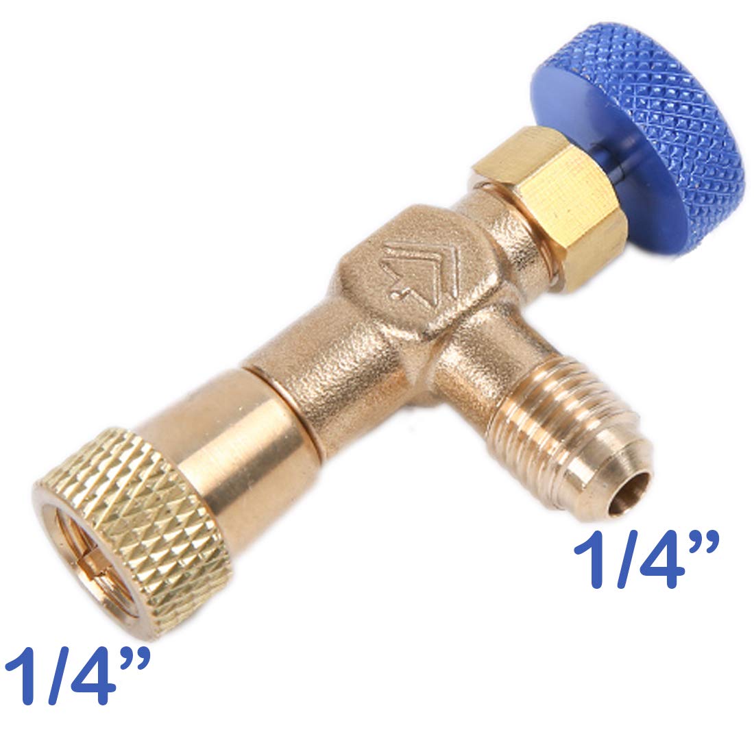 Buy R22 Air Conditioning Refrigerant Valve Adapter, 1/4" SAE Male to 1/