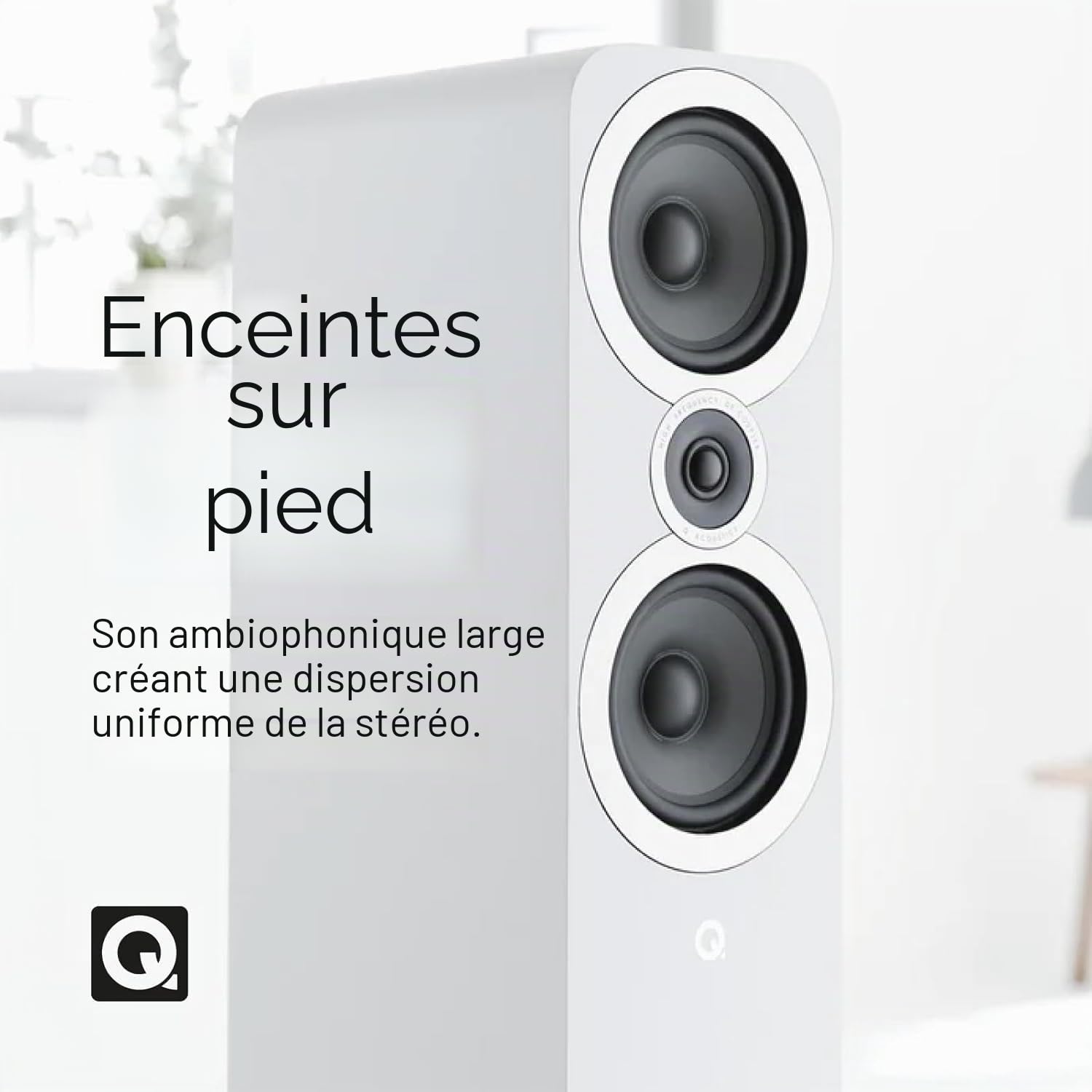 Q Acoustics 3050i Noyer - Enceintes Colonnes (la paire)