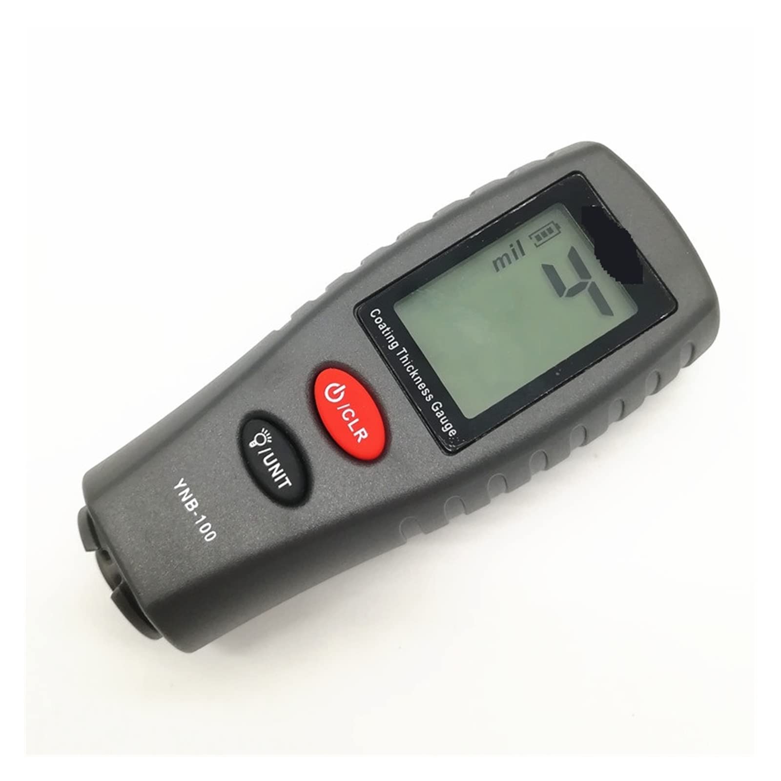 Cyfrowy miernik grubości folii LCD z podświetleniem miernik grubości lakieru samochodowego miernik grubości lakieru YNB-100(B100G with Battery)