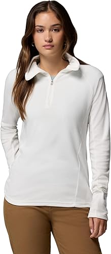 Columbia Womens Glacial IV Half Zip Fleece Jacket, Sea Salt, Large