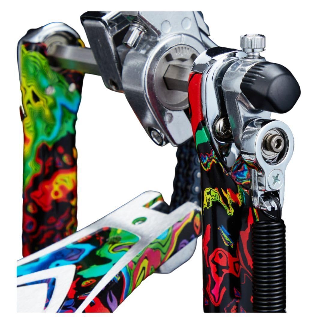 Tama HP900PMPR Einzelpedal Iron Cobra Power Gilde Psychedelic Rainbow - Pedale per batteria