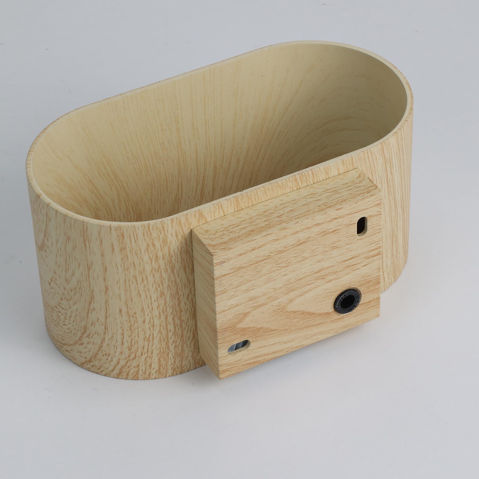 Alpinaluz Applique Murale Up & Down avec Douille G9, Design Courbé en Métal, Éclairage Décoratif Intérieur pour Couloir, Salon et Chambre, IP20 (Effet bois)