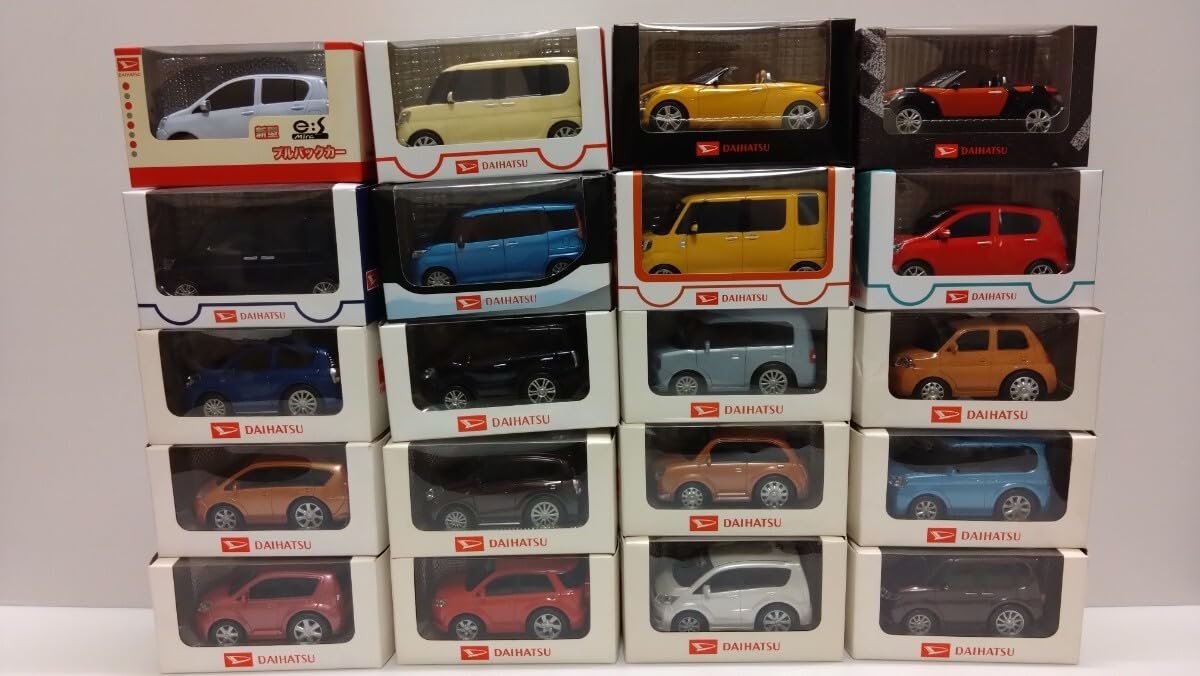 ダイハツ　プルバックカー　7点セット Amazon.co.jp: ダイハツ プルバックカー ミニカー セット コペン