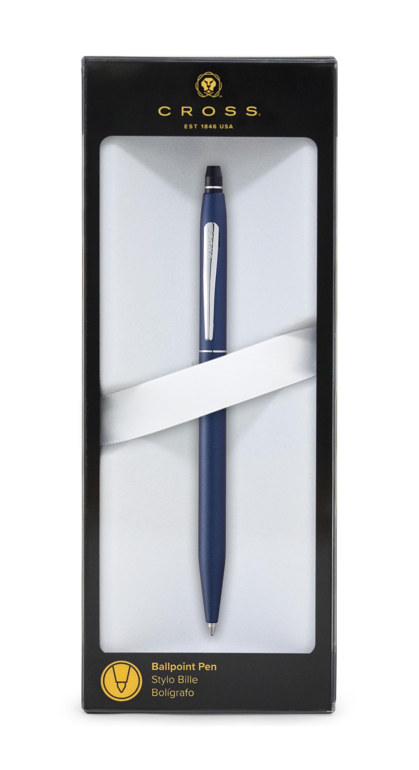 Cross Długopis Click (mechanizm naciskowy, kolor tuszu: czarny-niebieski, 1 sztuka (1 opakowanie)