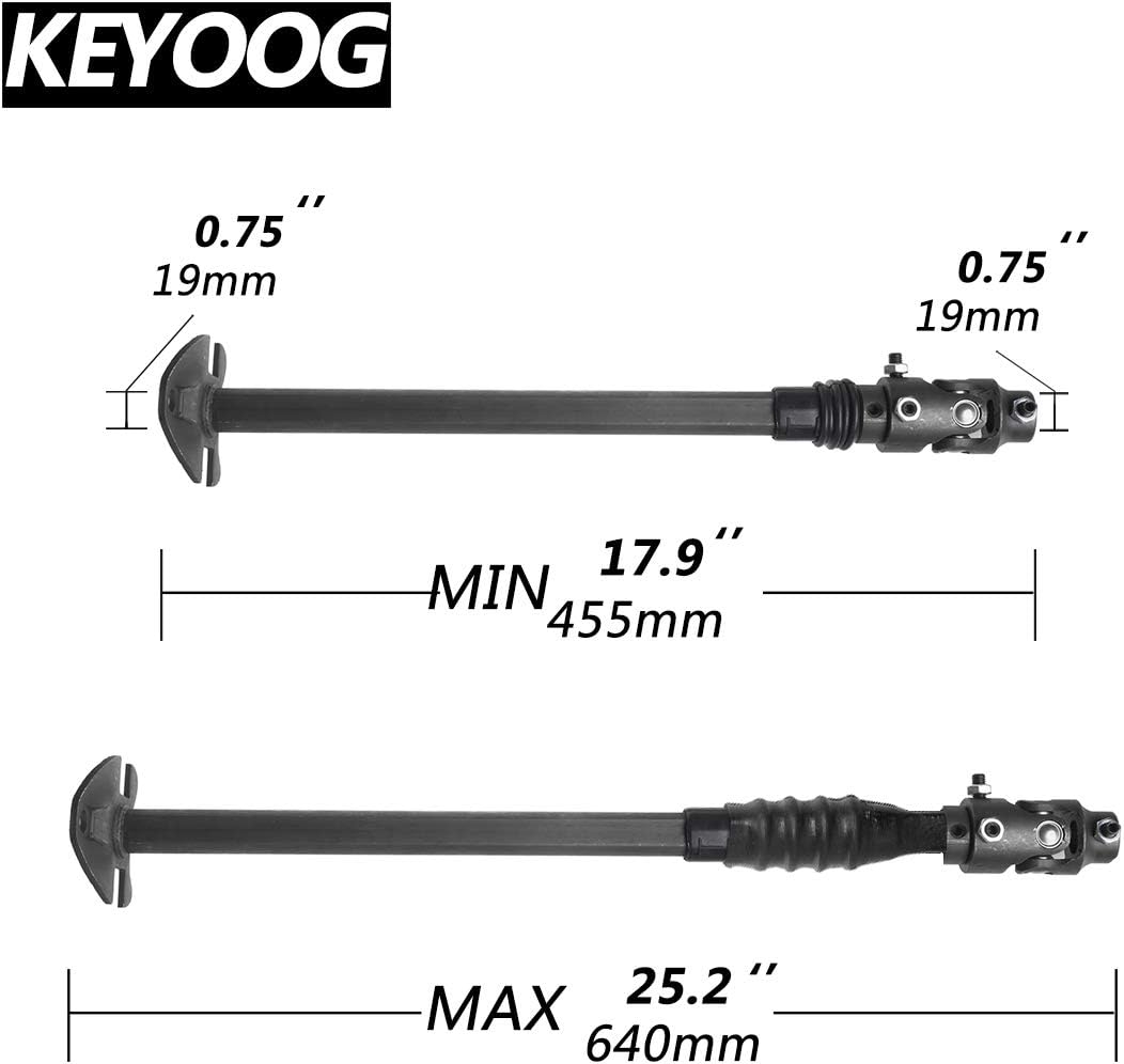 KEYOOG Lower Steering Shaft Column Fit for 1979-1993 Dodge D150 W150 D250 W250 D350 W350 1979-1981 Plymouth Trailduster 425-W14 432660613 000940