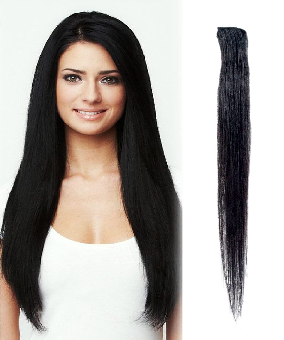 Wynk Mavens Single Clip Human Hair Side Cover Up Hair Patch Extension For Women And Girls