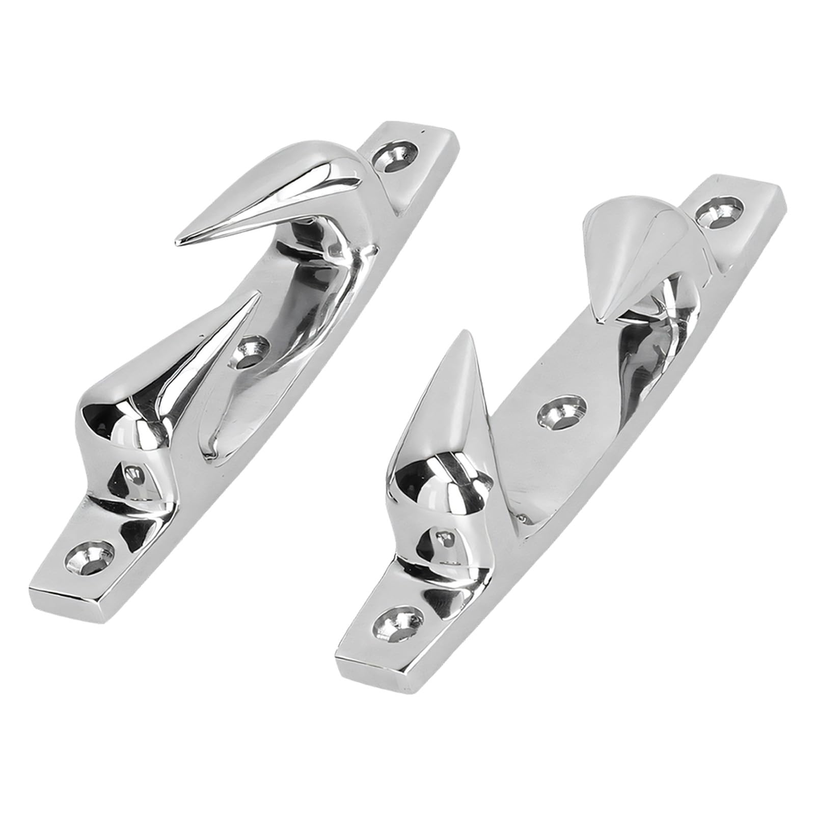 Coppia Cunei passacavo in Acciaio Inossidabile 316, B | Hardware per guida in corda Marine Skene per montaggio sul ponte della barca