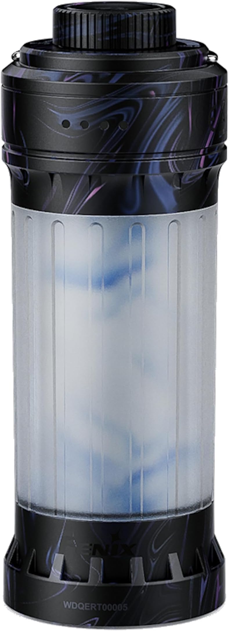 CL22R Polar Night Black, Rechargeable Lightweight Multi Beam Compact Lantern | 500 Lumens | 80m | 200 Hrs Max | 2600 mAh | Stepless Brightness | Red Light Mode | Colourful Mood Lighting | IP65