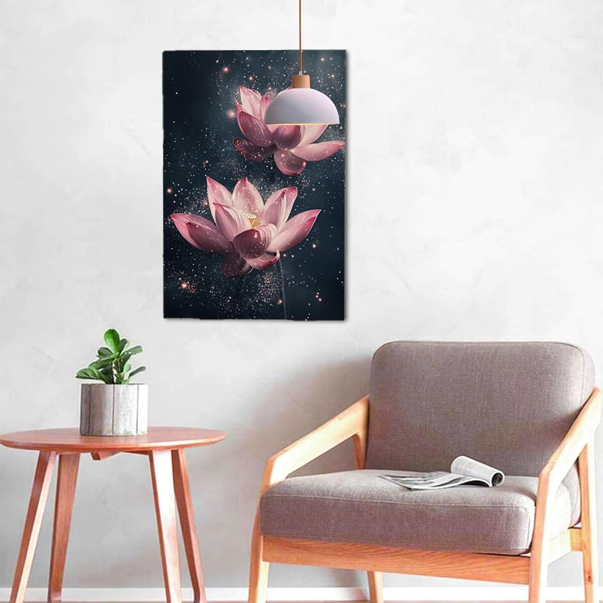 Diament Malarstwo Lotus, Pełne akcesoria do malowania diamentami 5D, diamentowe malowanie dla dorosłych Rhinestone Ścieg krzyżykowy Kreatywne hobby, DIY Haft diamentowy do dekoracji domu (Dream