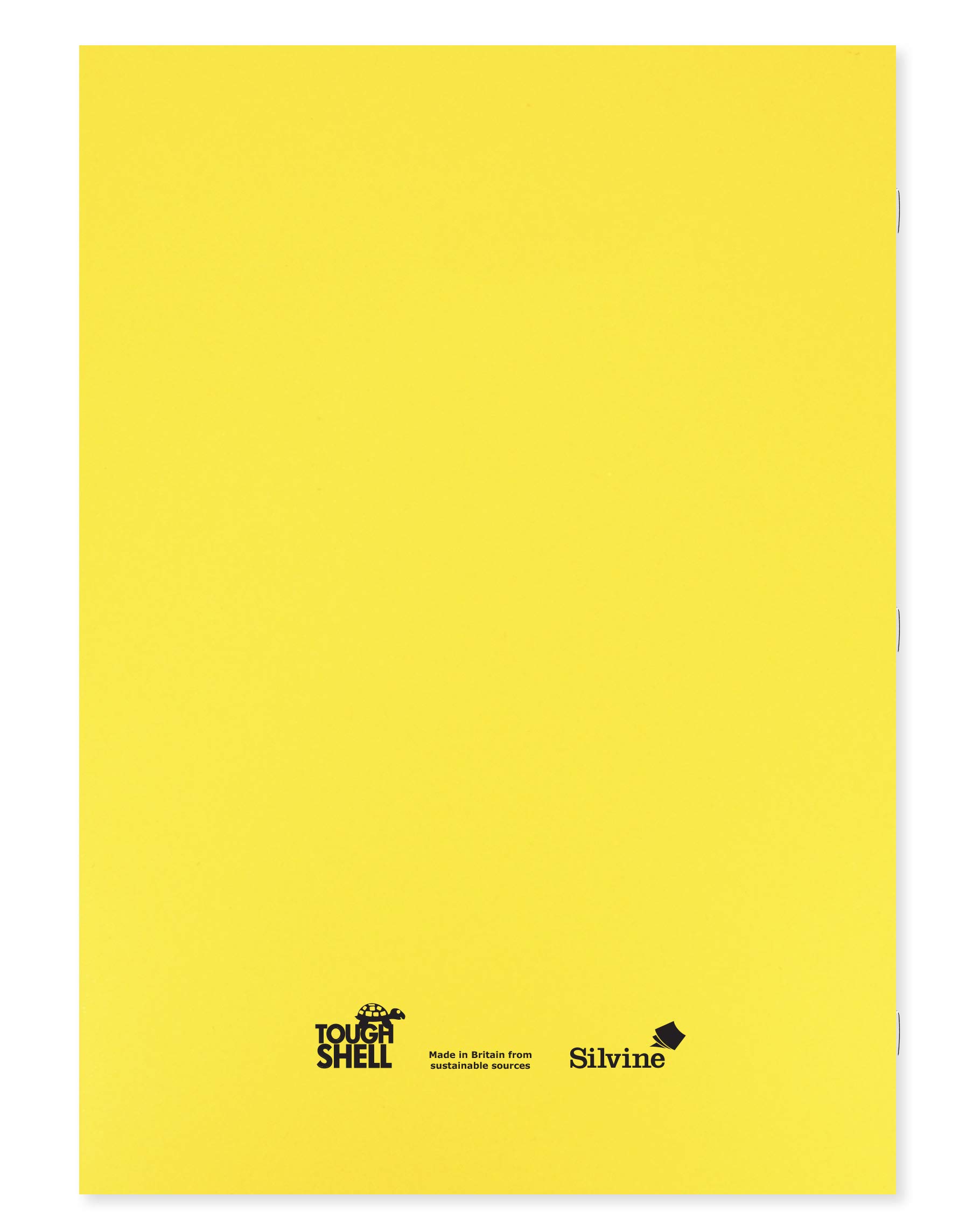 Silvine Tough Shell EX154 - Quaderno per esercizi, formato A4+, 80 pagine, 8 mm, copertina laminata gialla [confezione da 50]