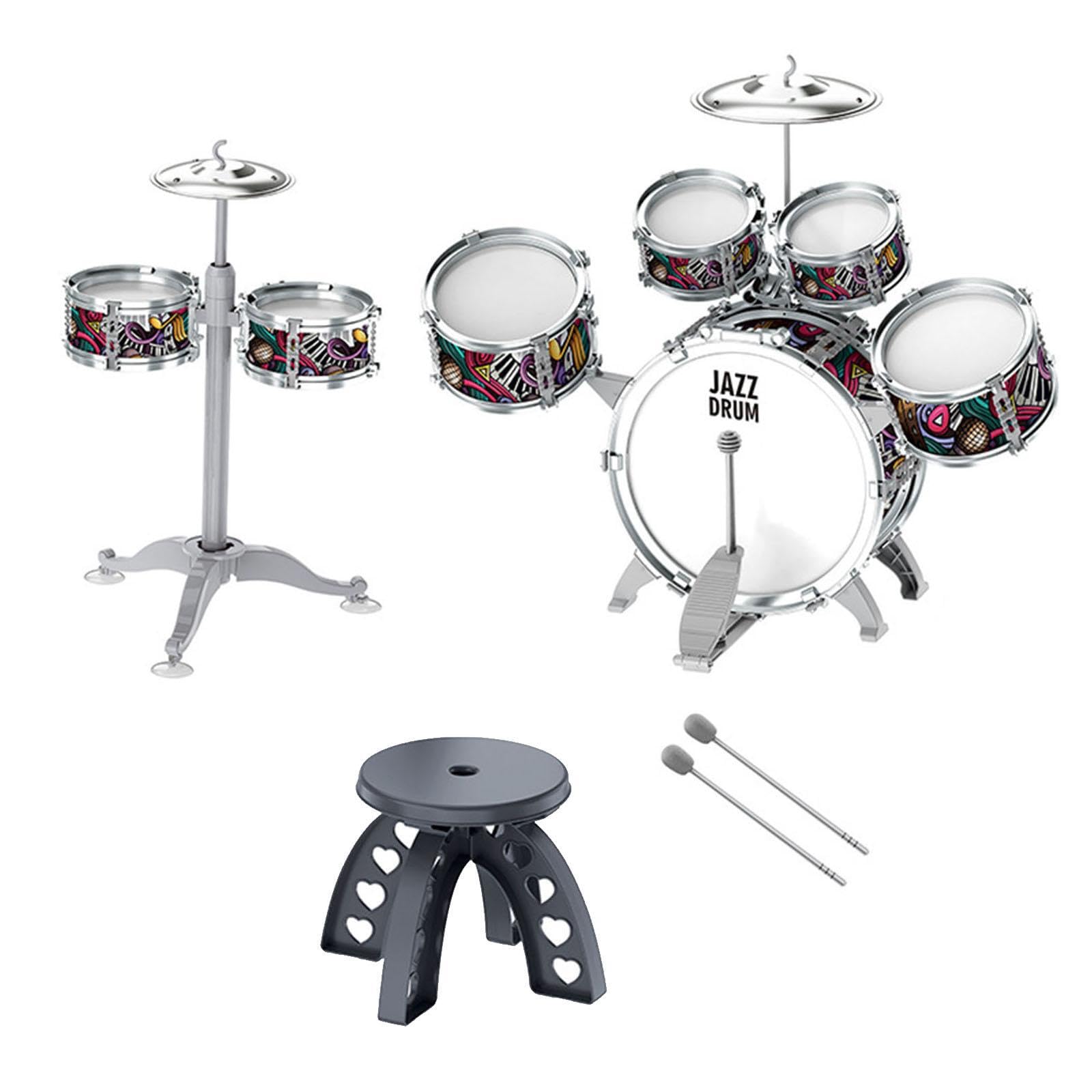 Giocattolo musicale educativo per bambini, batteria che ispira i giovani musicisti alla passione per la musica a percussione, batteria jazz per