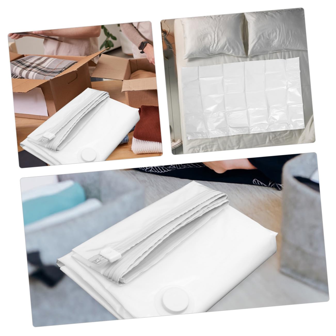 2 Stück Matratzen Kompressionsbeutel aus Pa Pe für Umzüge 180x100 Cm | Großes Fassungsvermögen, Wiederverwendbar, Vakuumversiegelung und Feuchtigkeitsschutz, für Keller und Schränke