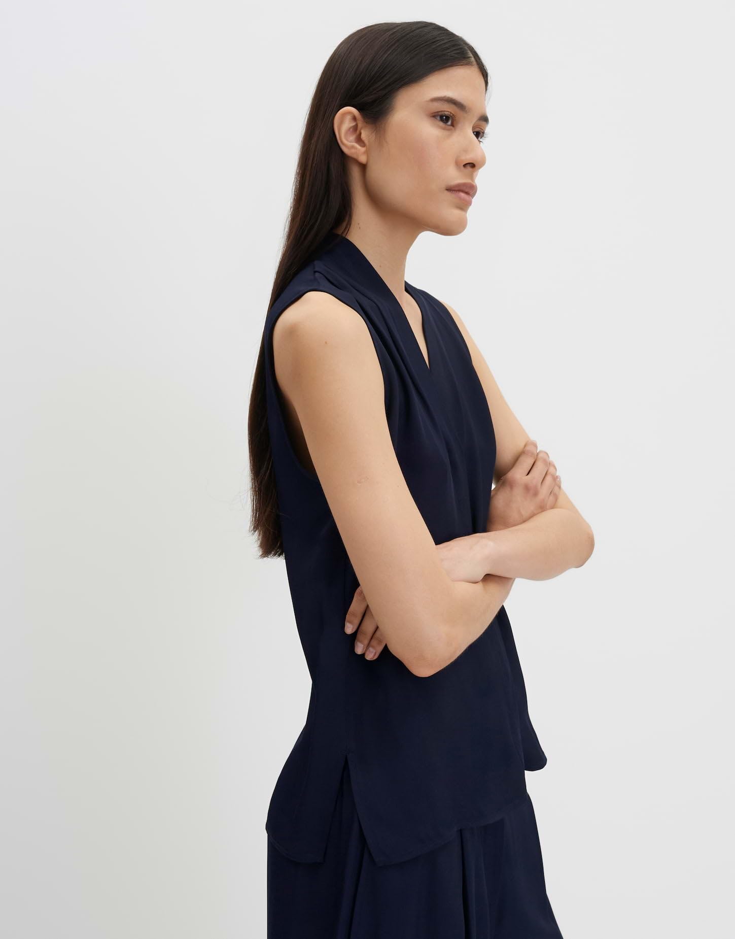 someday Damen Blusentop | Blusentop aus ECOVERO™ Viskose Slim Fit