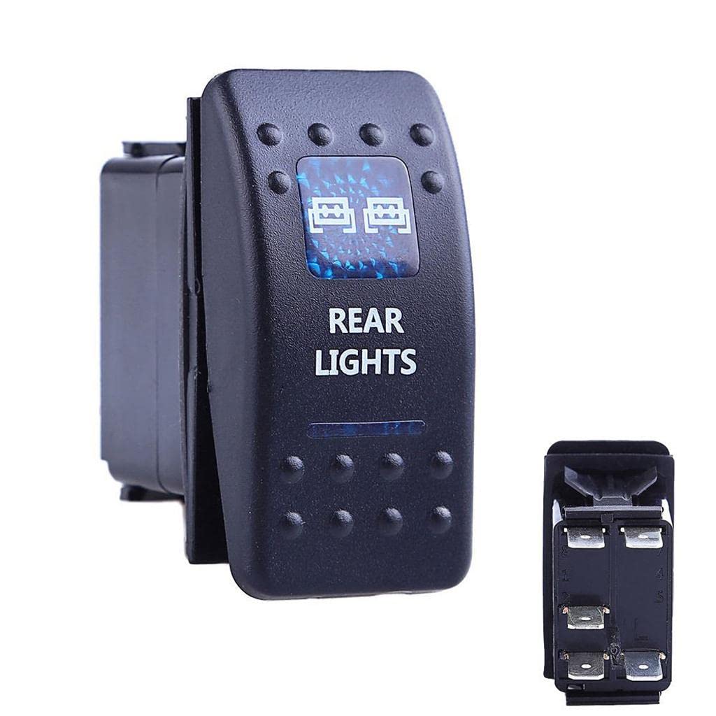 Calandis™ 5Pins Waterproof 12V 24V Led Rear Light Rocker Toggle On Off Switch Car Boat | Switches & Controls | Interior | Car & Truck Parts | Parts & Accessories-picture-11
