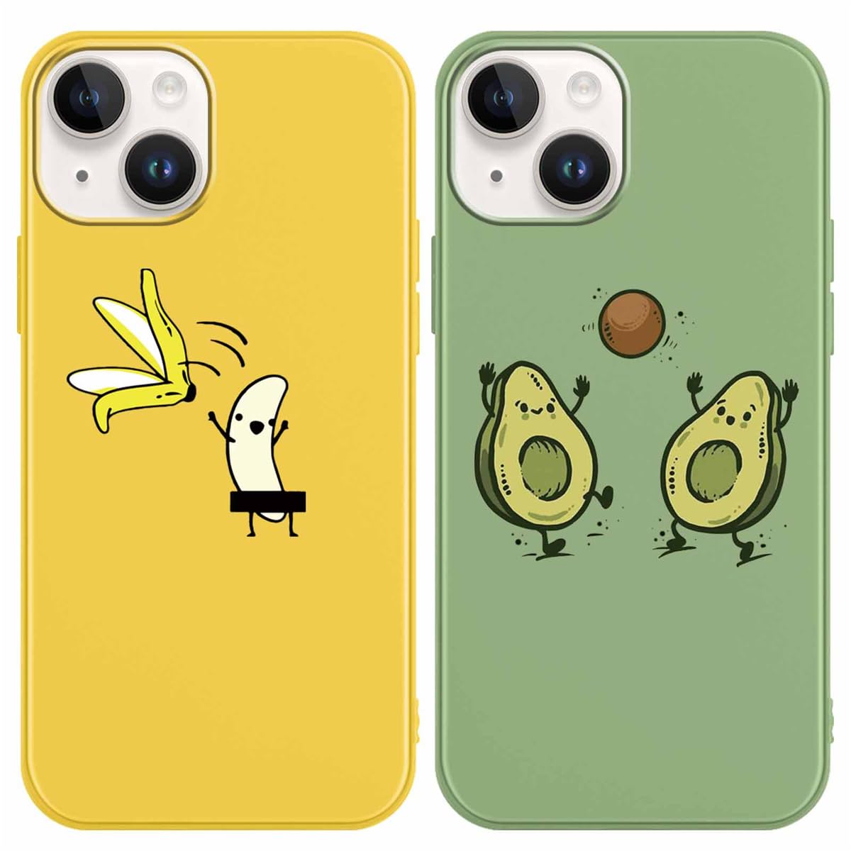 Yoedge Natale Cover per iPhone 14 Plus 6,7 con Catena, Natalizia