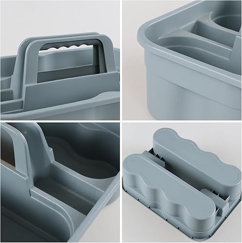 Miniatura 4 de Ramddy 4 paquetes de suministros de limpieza multiusos con asa, organizador comercial para agujeros de casa