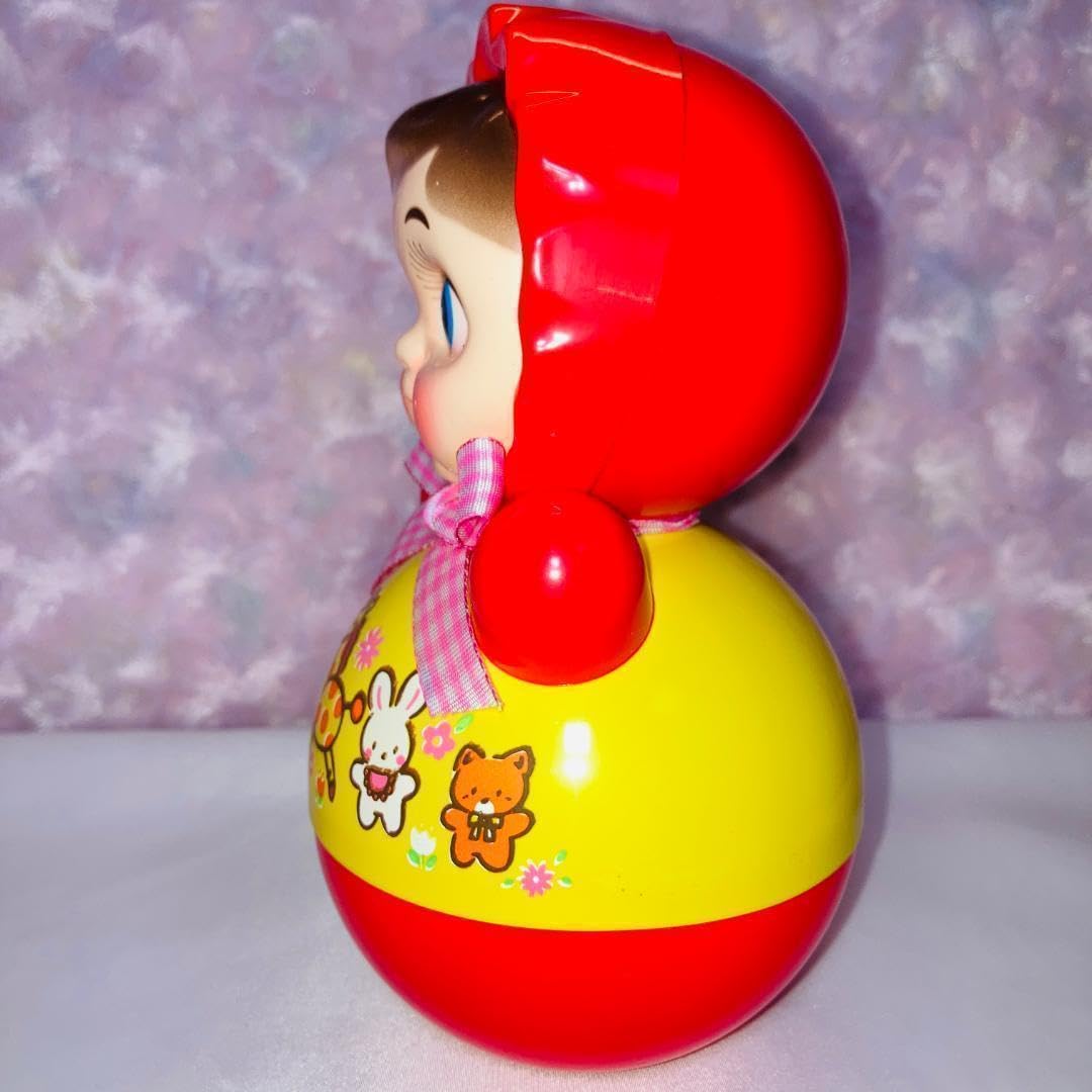 Toilet Paper Doll with Animal Pattern, red and Yellow, Retro Style