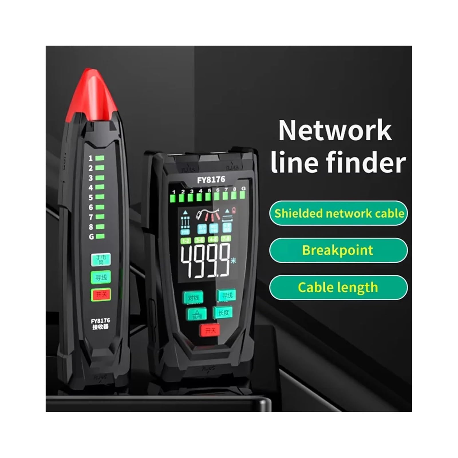 Cable Tracker POE Network Wire Tester Test Tool Scan Wiremap UTP