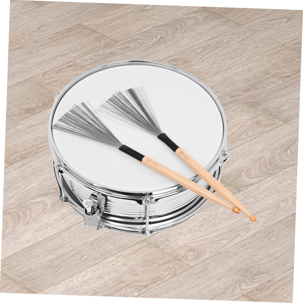 TOYANDONA 3paia Bacchette Per Batteria Di Acero Con Spazzola Acciaio Per Rullante e Strumenti Percussione Per Musicisti e Insegnanti Di Batteria