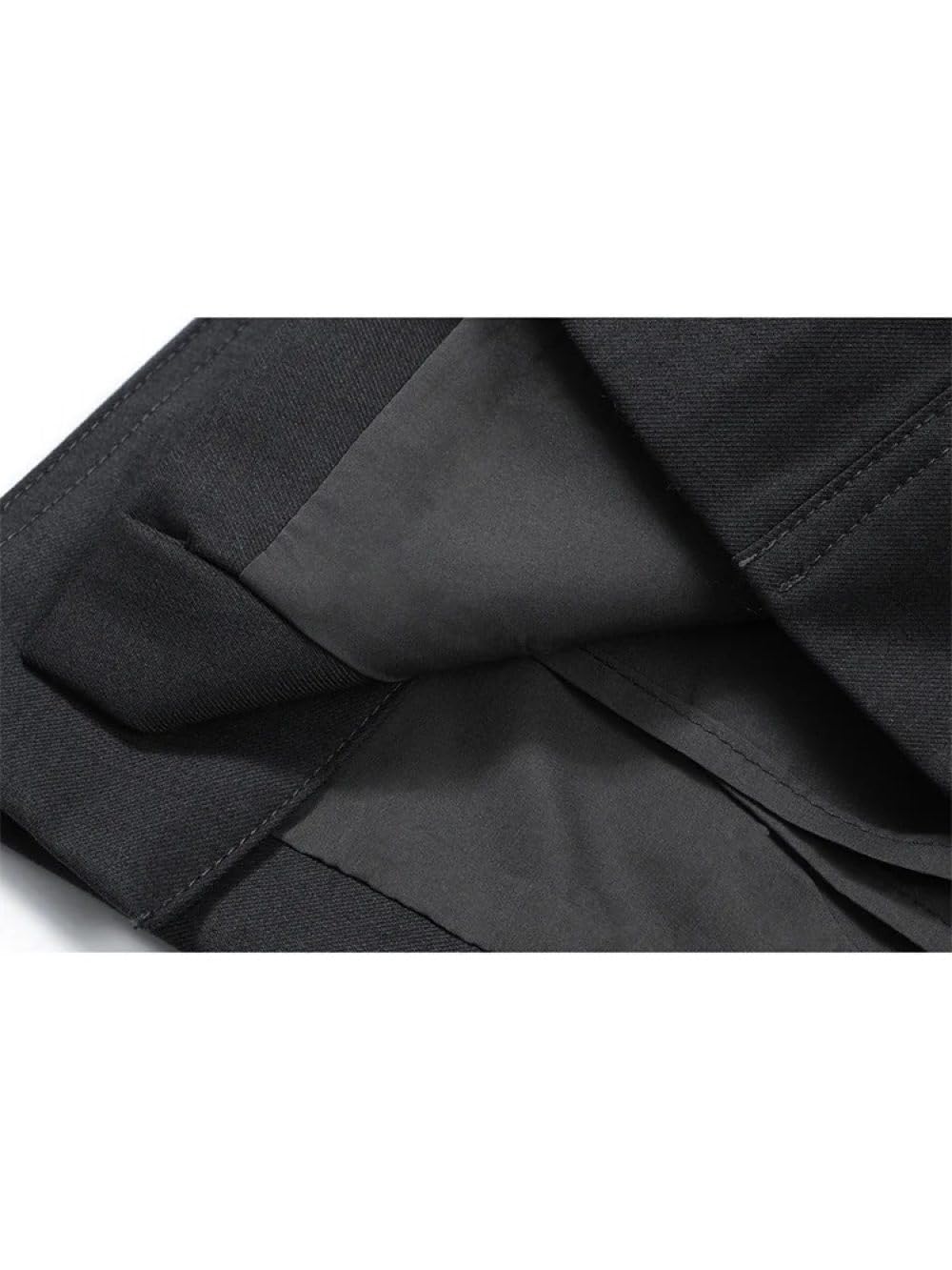 Falda Corta De Mujer - Faldas para Mujer Otoño Invierno Moda Sólido Talle Alto Cremallera Falda Suelta Chic Casual Dividir Una Línea Mini Faldas