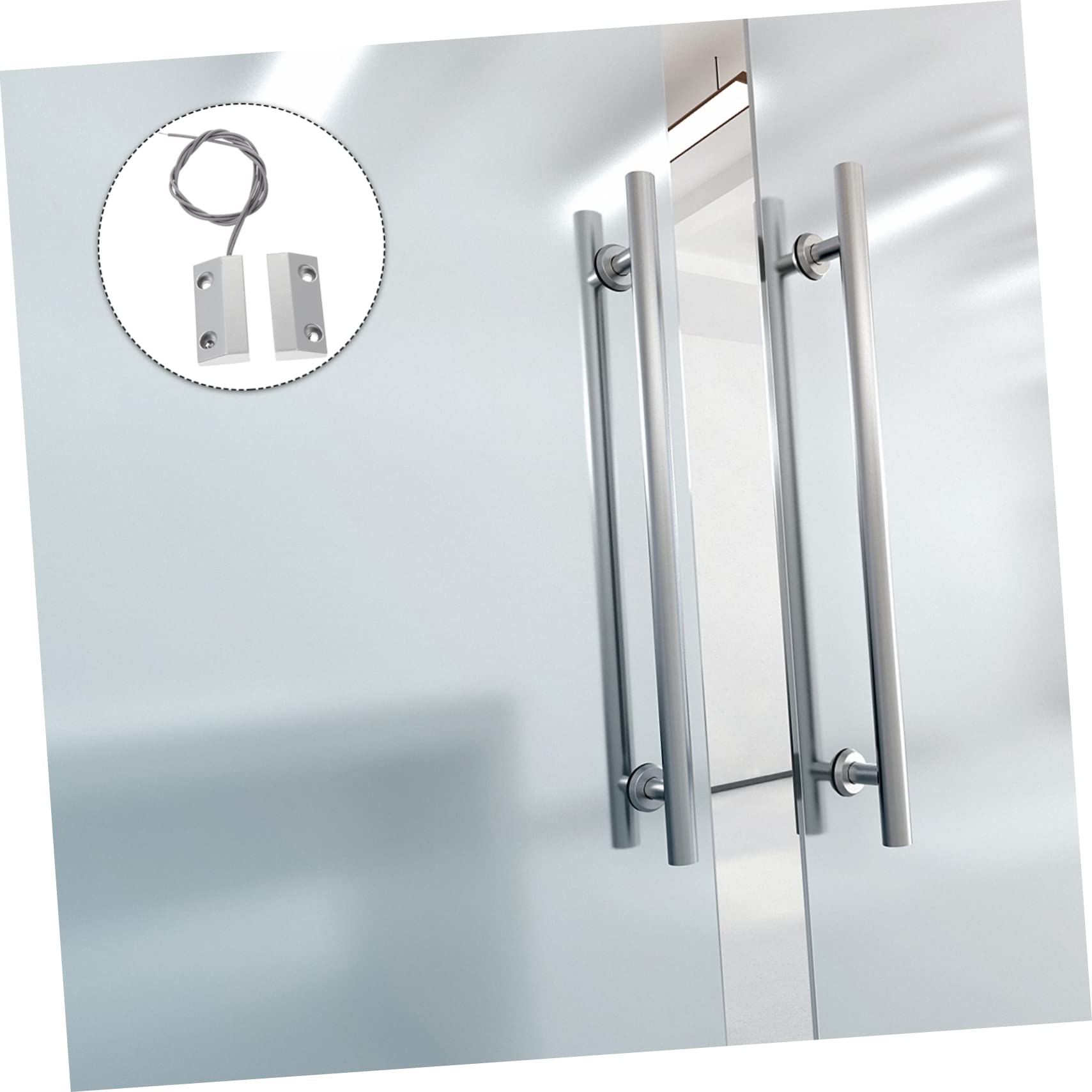Lot De 3 Capteurs Dalarme pour Porte Et Fenêtre Boîtier en Alliage De Zinc Usage Industriel