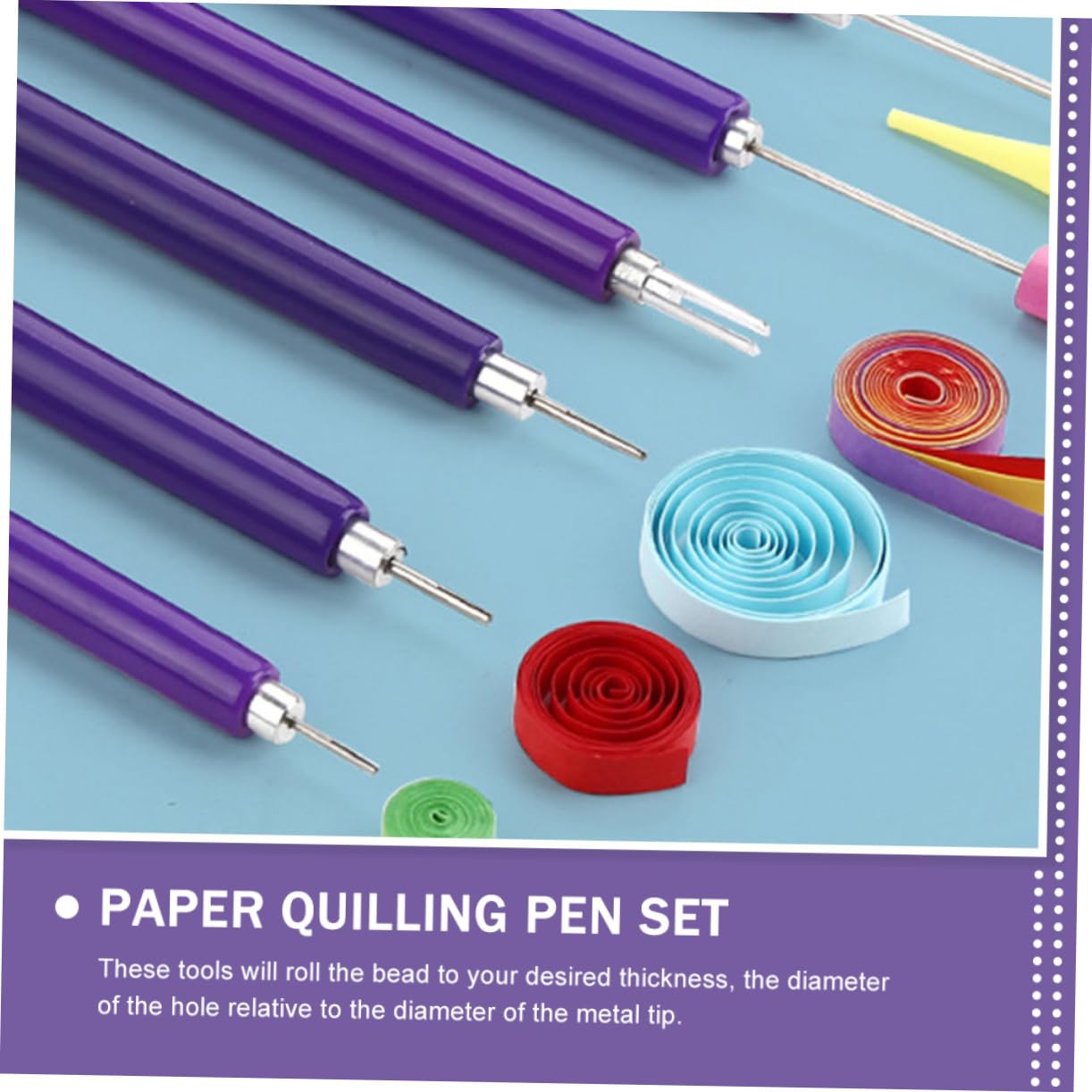 SHINEOFI 5sätze Quilling-werkzeugset Aus Edelstahl Teiliges Mit Schlitznadel Papierroller Und Curling-Stift Für -bastelprojekte Scrapbooking Und Origami Langlebig Und Rostfrei