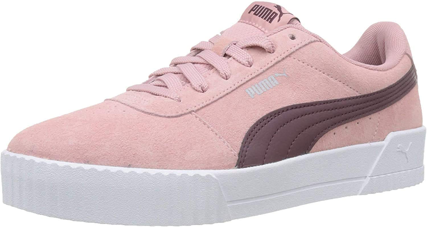 PUMA Women's Carina Trainers, Bridal Rose-Vineyard Wine, 4.5 UK