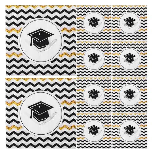 Servilletas de graduación para evitar manchas con papel absorbente diseño de gorro