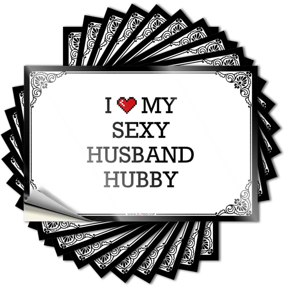 I Love My Sexy Husband Hubby Bathroom Gifts Drinking DIY | Fall Decal Window Removable Vinyl Sticker Decal(6X9CM)