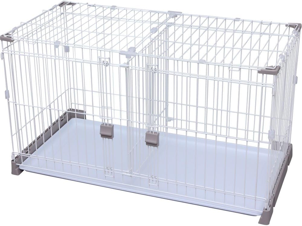 Amazon アイリスオーヤマ お掃除楽ちんサークル 屋根セット 仕切あり グレーベージュ ペット用 幅110 7 奥行60 高さ61 6cm アイリスオーヤマ Iris Ohyama サークル プレイサークル 通販