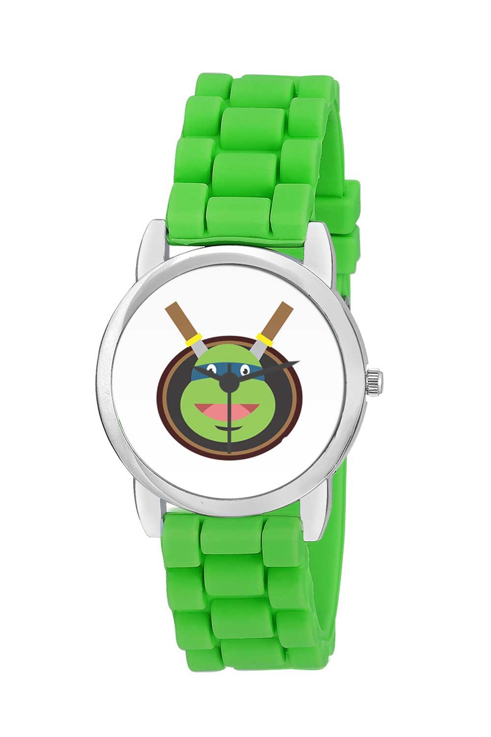 BIGOWL Rakhi Gifts for Kids Ninja Turtle Face Illustration Analog Kids Watch - Best RakshaBandhan Rakhi Gifts for Boys/Girls (B01JWJK6FS) Amazon Price History, Amazon Price Tracker