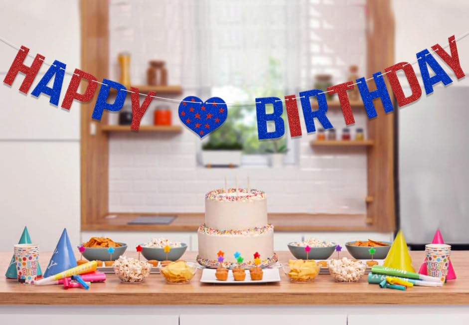 Red White And Blue Birthday Party Decor