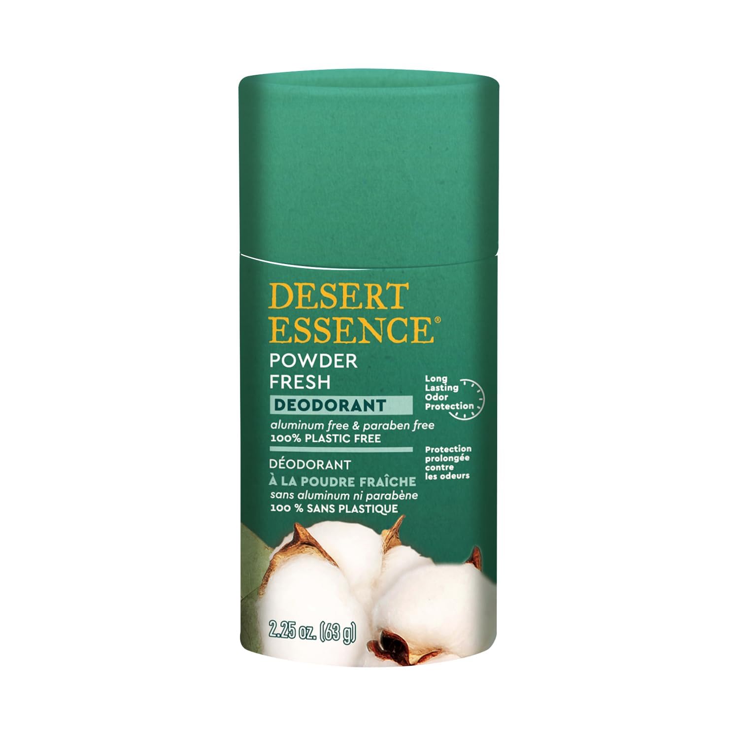 Desert Essence - Dezodorant w proszku o świeżym zapachu - 63 g - Zestaw 3 sztuk