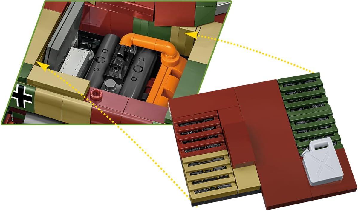 Engine compartment detail of the COBI PzKpfw IV Ausf. G Tank