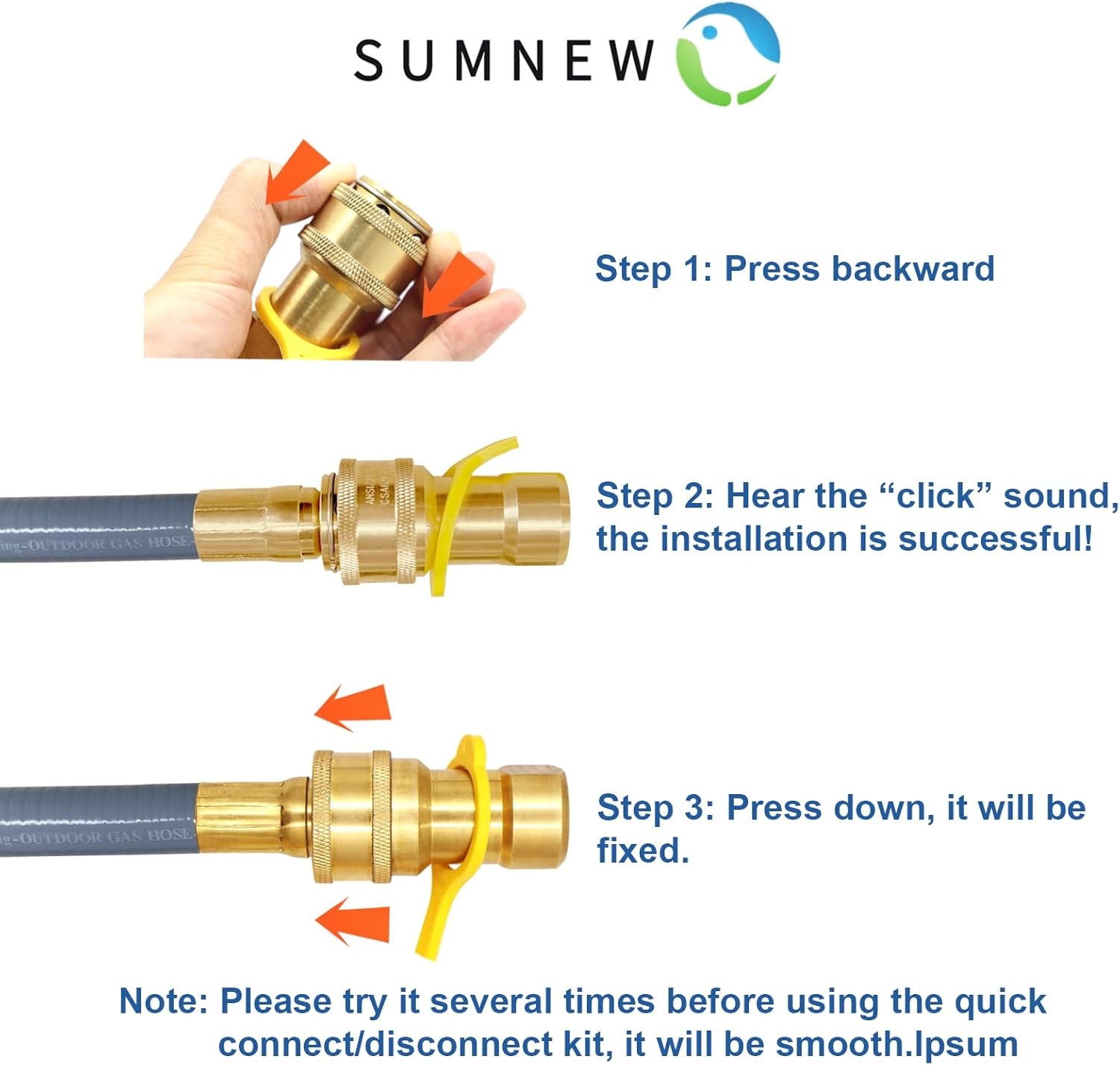 12 Feet 1/2 Inch ID Natural Gas Hose with Quick Disconnect for weber, charbroi, Grill, Pizza Oven, Patio Heater and More NG Appliance, Propane to Natural Gas Conversion Kit - CSA Certified