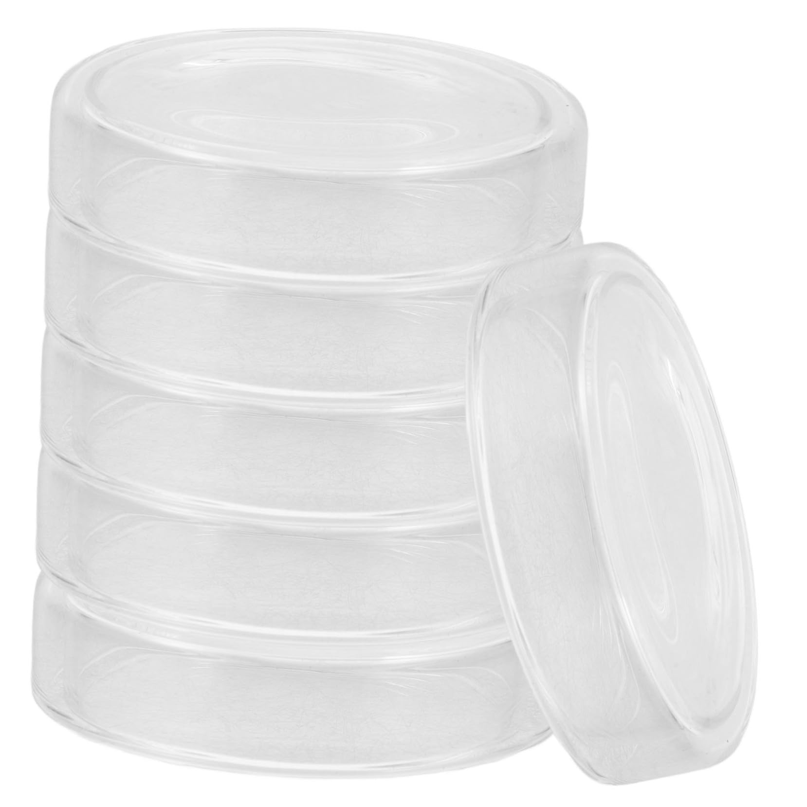 Ipetboom 6 Piezas Placa de Cultivo de Borosilicato Placas de Petri de Laboratorio con Tapas Transparentes para Hongos para Cultivo Celular Laboratorio